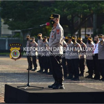 Perdana Pimpin Apel Pagi, Kapolda Maluku Kembali Ingatkan Pengawalan Investasi