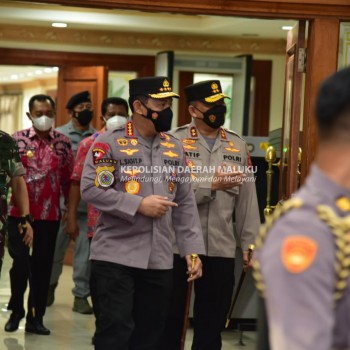 Kapolri Tiba di Ambon, Besok Pantau Vaksinasi Anak