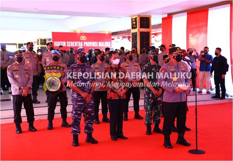 Kapolri Optimis Maluku Bisa Capai Target Vaksinasi di Akhir Januari 2022