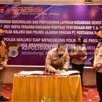 Polda Maluku Kerja Sama Dengan Pertamina Patra Niaga