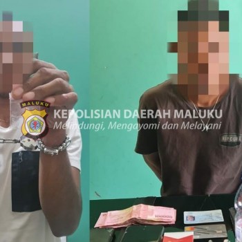 DUA PELAKU PENYALAHGUNAAN NARKOTIKA JENIS SABU DIRINGKUS OLEH DITRESNARKOBA POLDA MALUKU