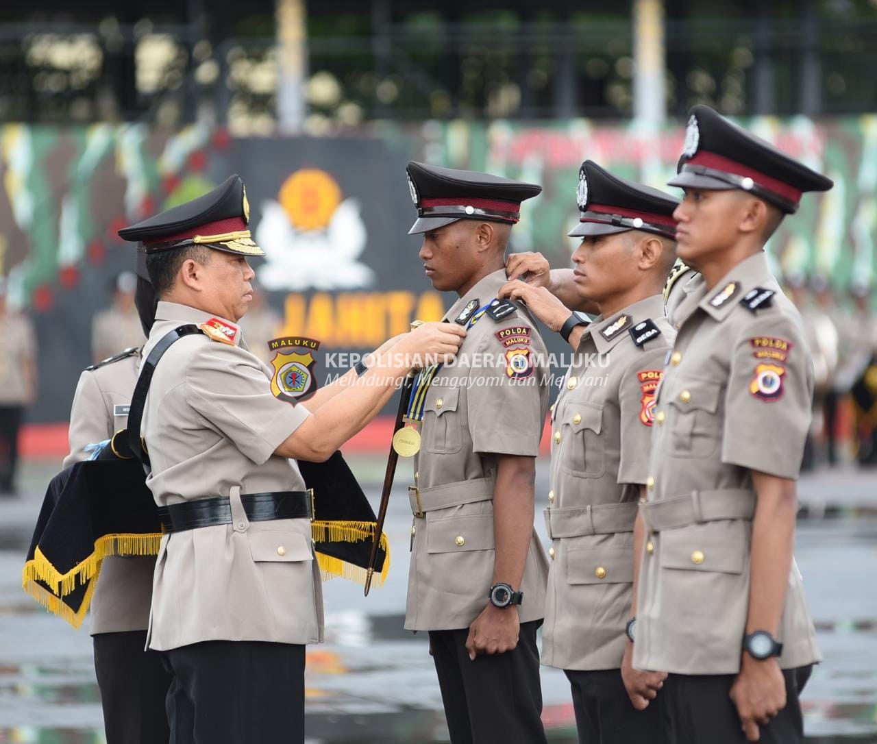 Kapolda Maluku Lantik 144 Personel Bintara Polri