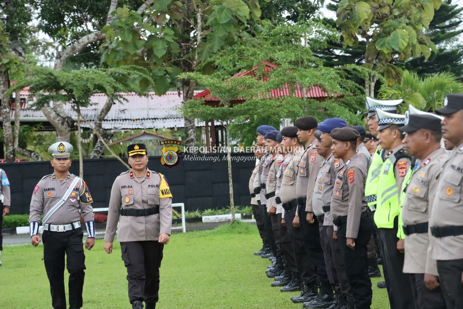 Apel Gelar Pasukan Operasi Patuh Salawaku 2023, Dengan Tema Patuh Dan Tertib Berlalulintas Cermin Moralitas Bangsa Di Wilkum Polres SBB