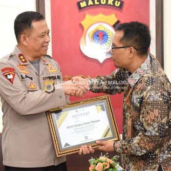 Polda Maluku Raih Penghargaan Penyusunan Laporan Keuangan Terbaik dari Kanwil DJPb