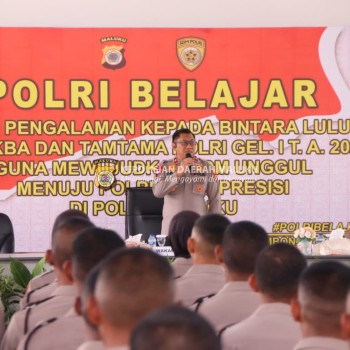 Bekali Bintara dan Tamtama Remaja Polri, Ini Penekanan Wakapolda Maluku