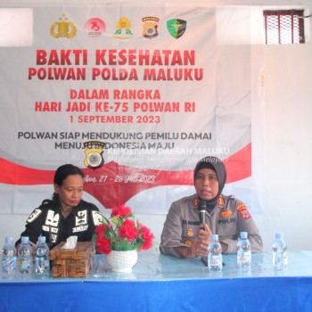 Polwan Polda Maluku Gelar Bakti Kesehatan di Lapas Perempuan Ambon