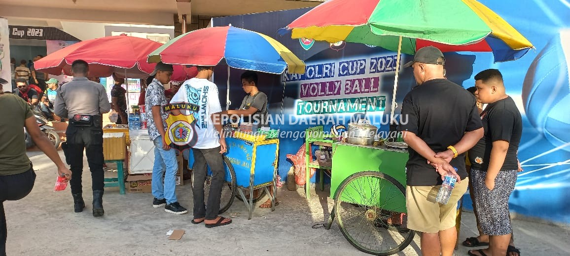 Turnamen Bola Voli Kapolri Cup di Ambon Bawa Berkah Bagi Pedagang dan UMKM