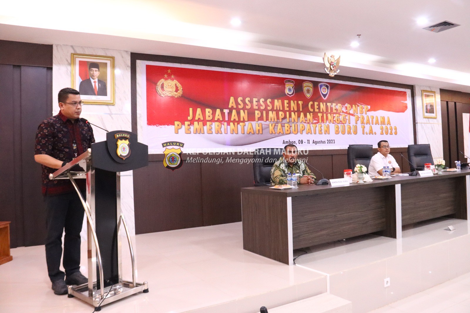 Polda Maluku Assesment Center PNBP Jabatan Pimpinan Tinggi Pratama Pemkab Buru