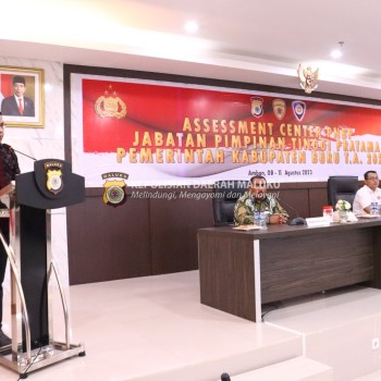 Polda Maluku Assesment Center PNBP Jabatan Pimpinan Tinggi Pratama Pemkab Buru