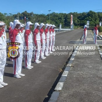 Polres SBB dan Kodim Latih Paskibra