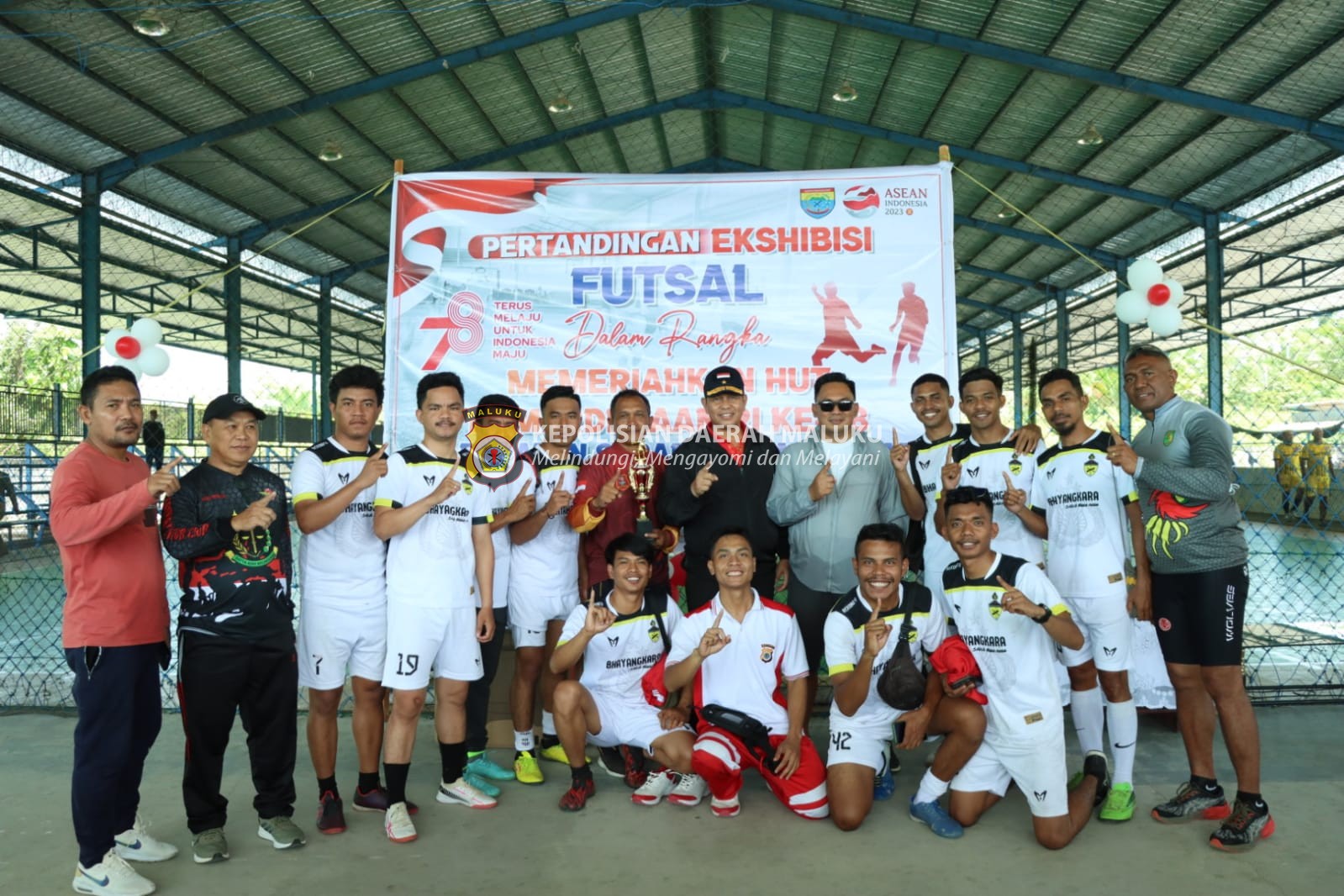 Polres SBB Juara Futsal HUT Kemerdekaan RI