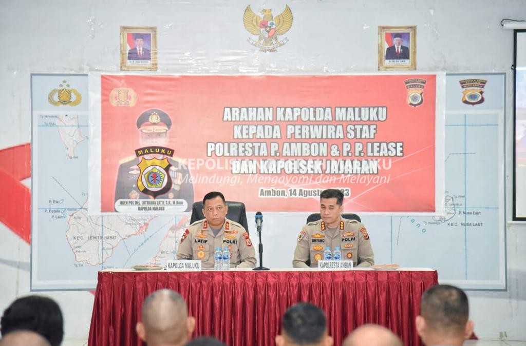 Ini Arahan Kapolda Maluku Kepada Kapolresta dan Jajaran Polresta Ambon