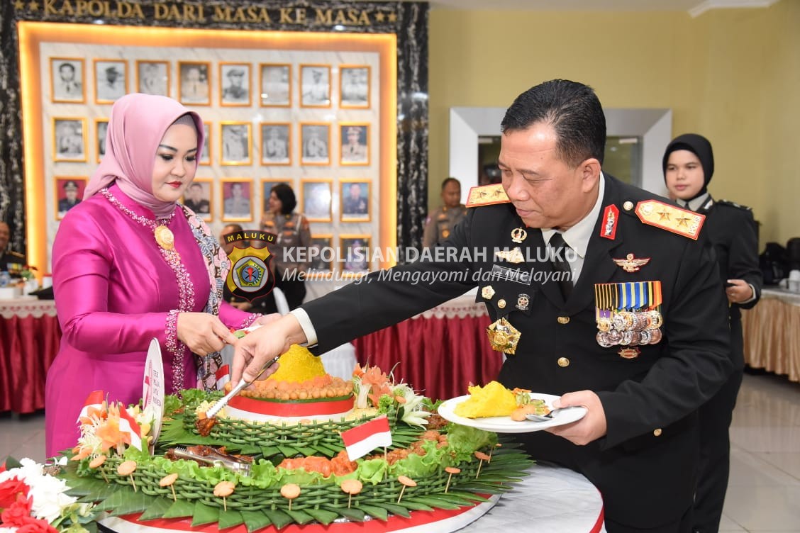 Syukuran HUT ke-78 RI, dan Satu Tahun Penempatan Kantor Baru, Ini Pesan Kapolda Maluku