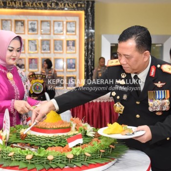 Syukuran HUT ke-78 RI, dan Satu Tahun Penempatan Kantor Baru, Ini Pesan Kapolda Maluku