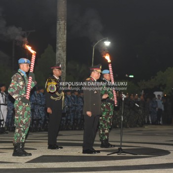 Kapolda Maluku Jadi Irup Upacara Renungan Suci Peringatan HUT RI ke-78