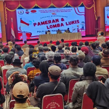 Meriahkan HUT ke-78 RI, Lemdiklat Polri Gelar Lomba Lukis