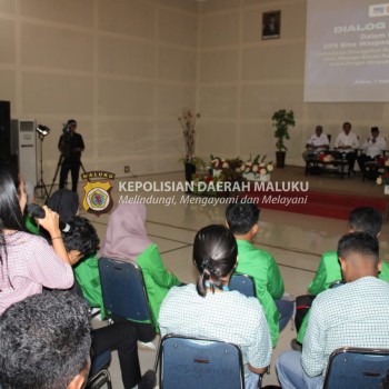 Cegah Paham Radikalisme, Polda Maluku Gelar Dialog Publik dengan Perwakilan Mahasiswa dan Pelajar sekota Ambon