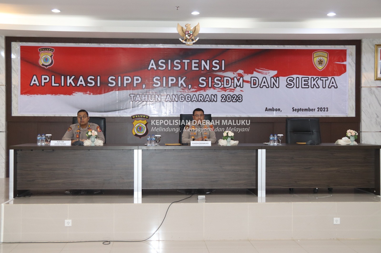 Biro SDM Polda Maluku Asistensi Aplikasi SIPP, SIPK, SISDM dan SIEKTA