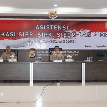 Biro SDM Polda Maluku Asistensi Aplikasi SIPP, SIPK, SISDM dan SIEKTA