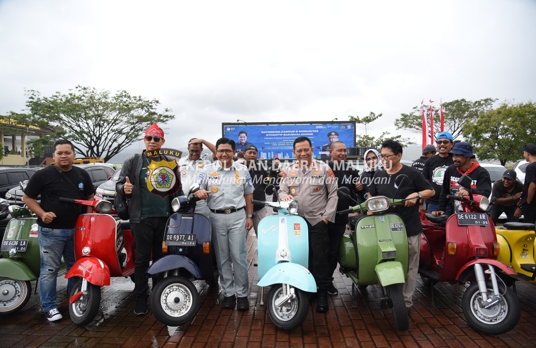 Polda Maluku Gelar Gathering Kampus dan Komunitas Otomotif 