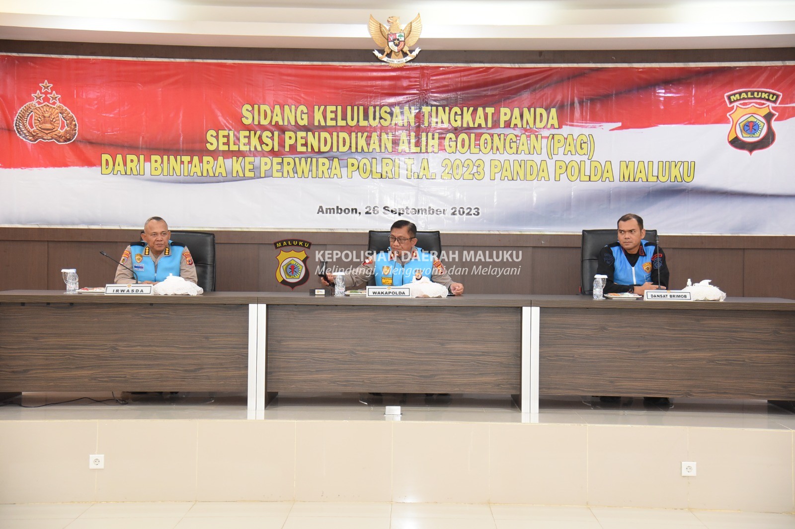 Wakapolda Maluku Pimpin Sidang Penetapan Kelulusan Seleksi PAG Tahun 2023