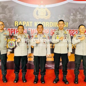 Jelang Pengamanan Pemilu 2023-2024, Kapolda Maluku Rakor Kesiapan Ops Mantap Brata