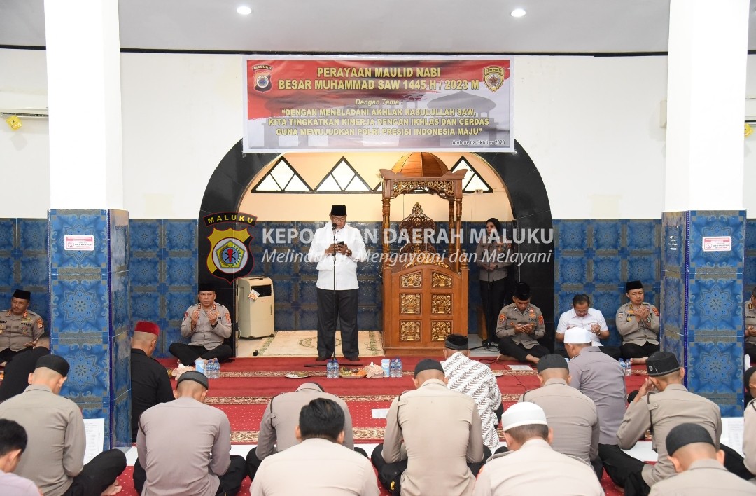 Polda Maluku Gelar Peringatan Maulid Nabi Muhammad SAW