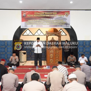 Polda Maluku Gelar Peringatan Maulid Nabi Muhammad SAW