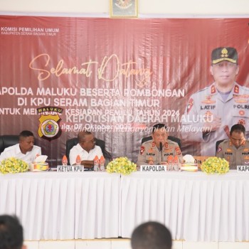 Kapolda Ajak KPU dan Bawaslu SBT Kerja Profesional Wujudkan Pemilu Damai