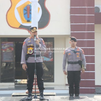 Pimpin Apel Pagi Kapolres Kepulauan Aru Berikan Arahan Bagi Anggota