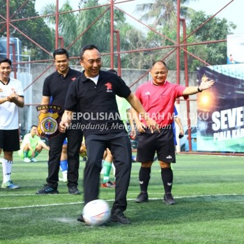 Perkuat Sinergisitas, Polri dan Jurnalis Gelar Seven Soccer