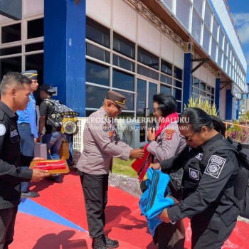 Sihumas Polres Kepulauan Tanimbar menerima kunjungan Tim Supervisi Bid Humas Polda Maluku