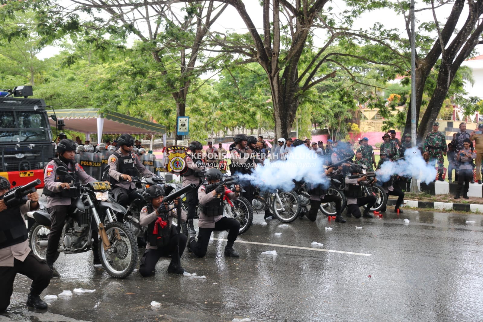 Simulasi Sispam Kota Dalam Rangka Pengamanan Pemilu Tahun 2024 Di wilayah Hukum Polres Kepulauan Aru.