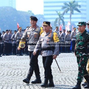 Gelar Pasukan Ops Mantab Brata, Ini Pesan Kapolri