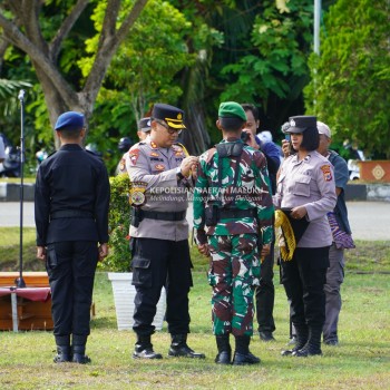 Operasi Mantab Brata Pemilu, Polres SBB Turunkan Ratusan Personil