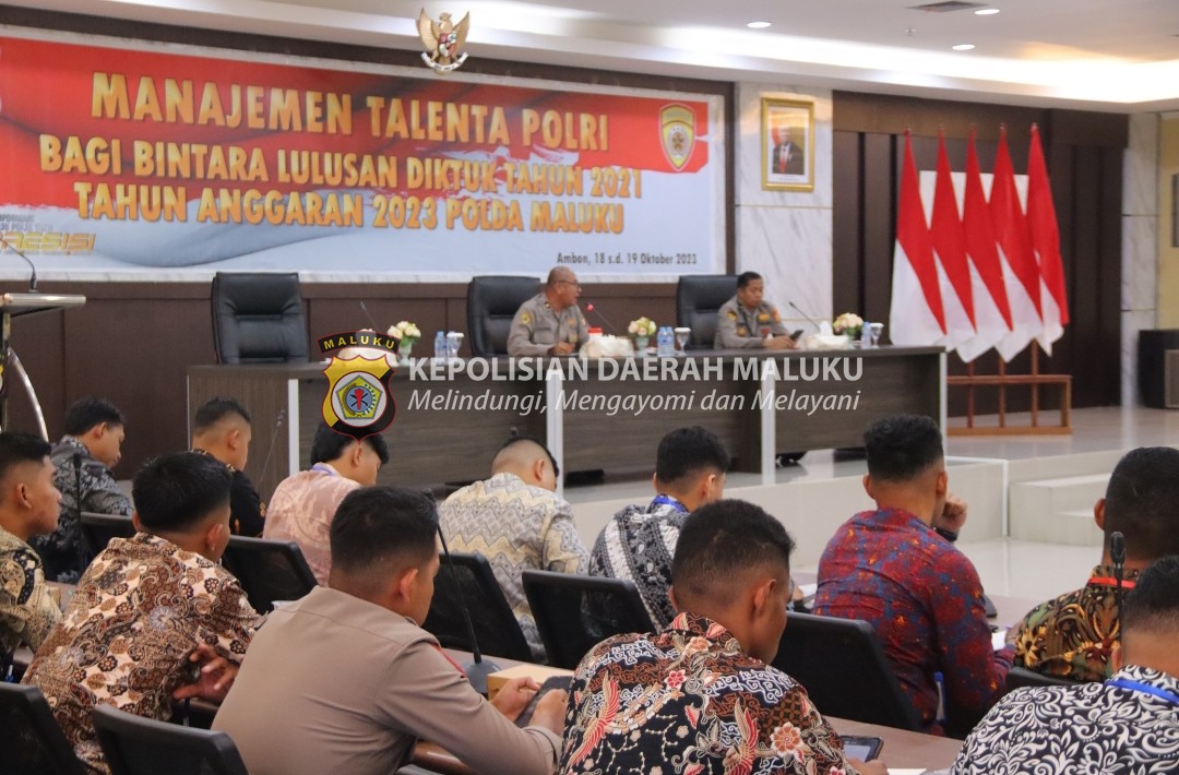 Polda Maluku Gelar Pelatihan Manajemen Talenta Polri untuk Bintara Lulusan 2021