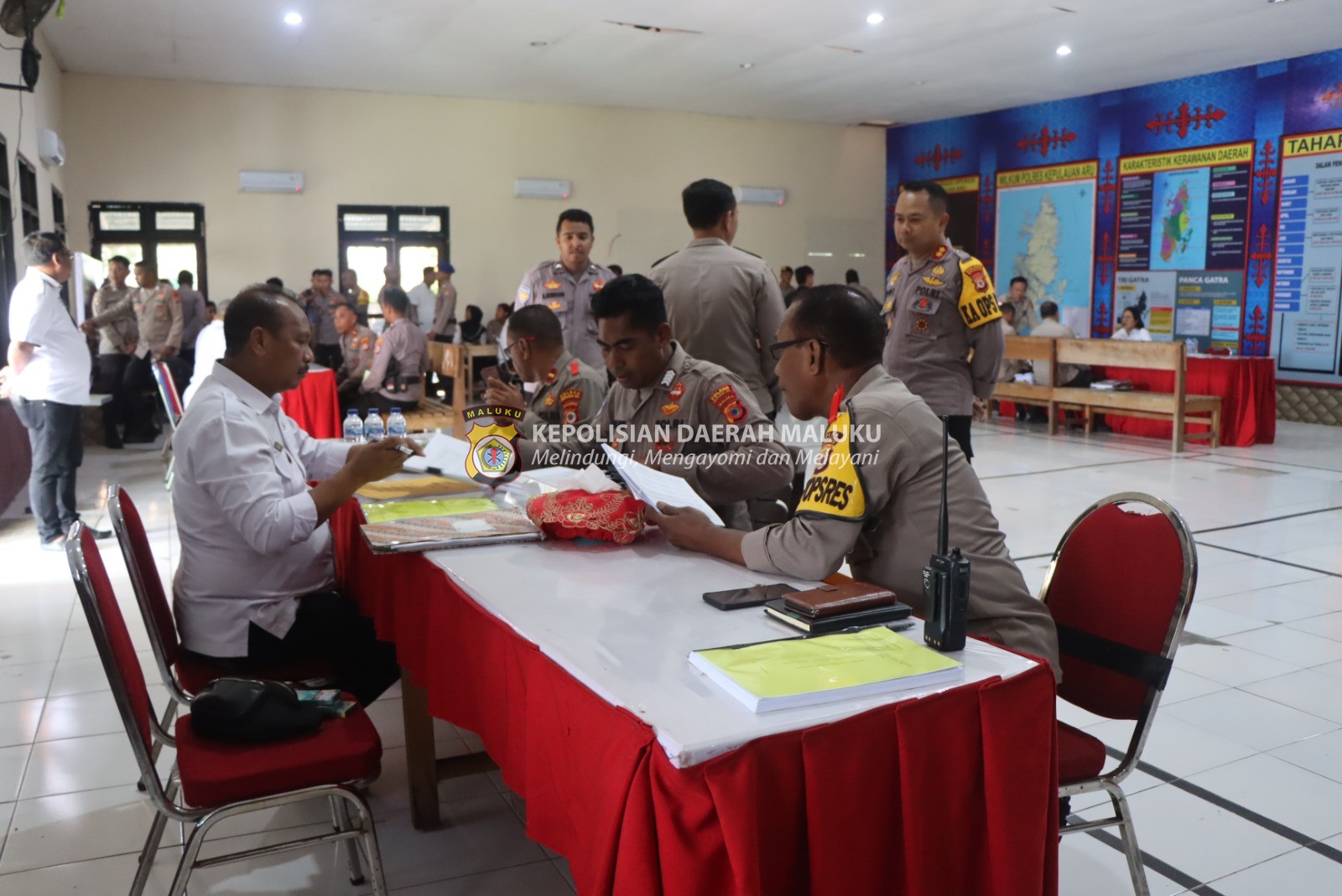 Polres Kepulauan Aru Laksanakan Wasrik Tahap II TA 2023 Aspek  Pelaksanaan Dan Pengendalian.