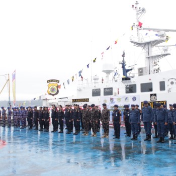 Apel Sinergi Pengawasan Laut Digelar di Dermaga Polairud Polda Maluku