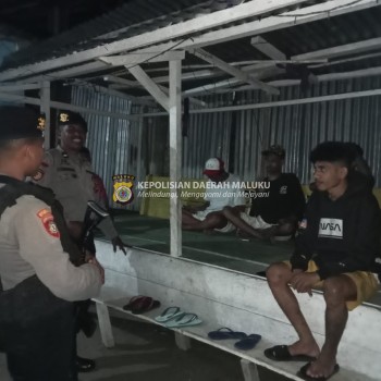 Cipta Kondisi, Sat Samapta Polres Kepulauan Laksanakan Patroli Malam.