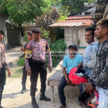 Jaga Kamtibmas, Agar Tetap Aman Dan Kondusif Sat Samapta Polres Kepulauan Aru Gelar Patroli Presisi.