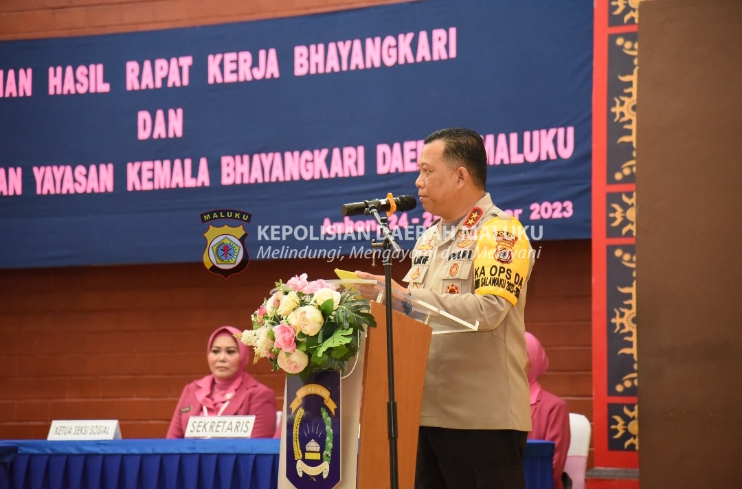 Raker Bhayangkari Maluku 2023, Kapolda: Teruslah Berkarya dan Peduli Sesama