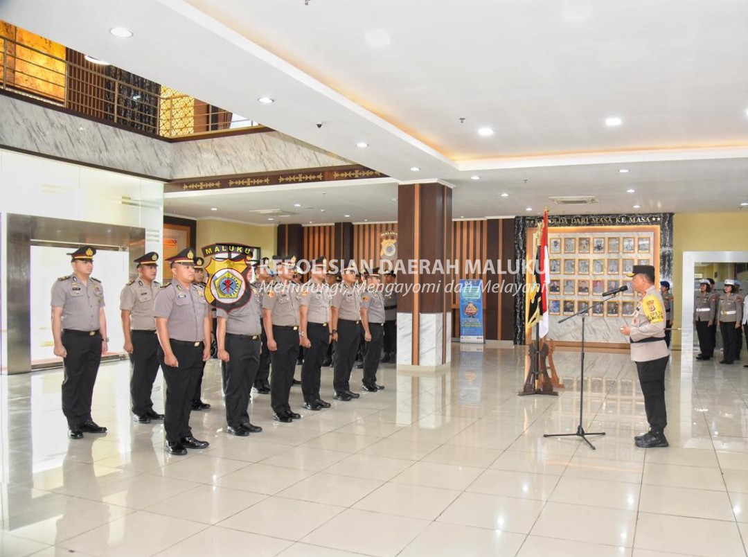 Terima Perwira Akpol Lulusan Tahun 2012 dan 2013, Ini Pesan Kapolda Maluku