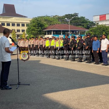 Seluruh Satgas OMB Salawaku Polda Maluku Diingatkan Pantau Perkembangan Suhu Politik