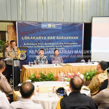 Kapolda Maluku Hadiri Lokakarya Tentang Kebebasan Pers dan Penanganan Kekerasan Terhadap Jurnalis