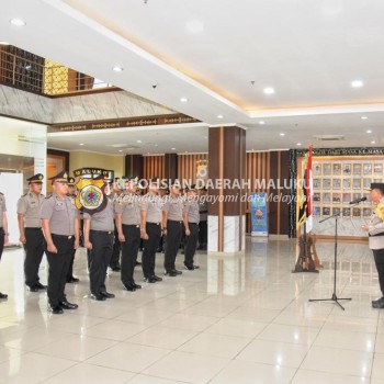 Terima Perwira Akpol Lulusan Tahun 2012 dan 2013, Ini Pesan Kapolda Maluku