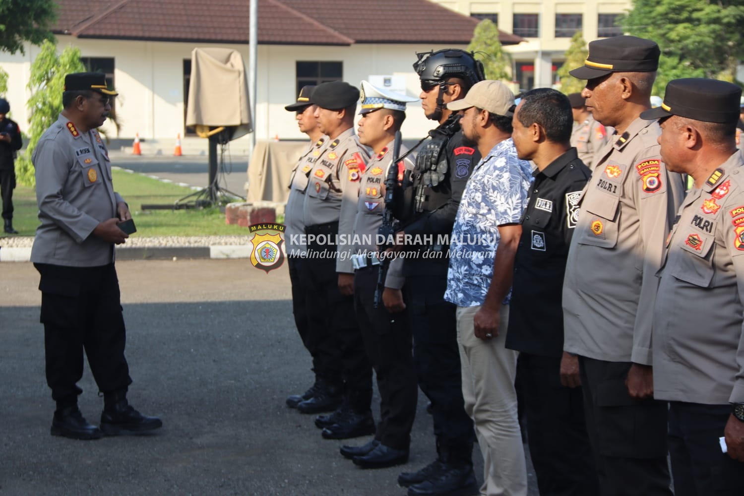 Pimpin Apel Kesiapan Satgas OMB Salawaku, Ini Arahan Kabid Humas Polda Maluku