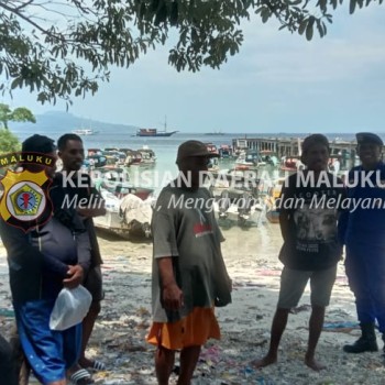 Polairud Polda Maluku Sambangi Masyarakat Pesisir Ciptakan Harkamtibmas Jelang Pemilu 2024