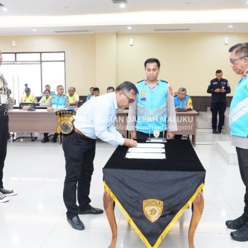 Wakapolda Pimpin Penandatanganan Pakta Integritas Rekrutmen Proaktif Bintara Polri 2023