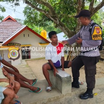 Bhabinkamtibmas Negeri Kilang, Melakukan Kegiatan Sambang dan Himbauan Kamtibmas kepada Warga Binaan