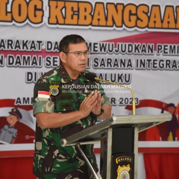 Pangdam XVI/Pattimura Tutup Dialog Kebangsaan di Polda Maluku